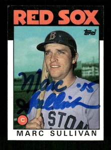1986 Topps 529 Marc Sullivan signed auto autograph  MZ BXCP56 - Picture 1 of 2