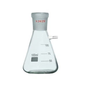 100ml 24/29 Glass Filtering Flask Lab Chemistry Filtration Bottle - Picture 1 of 1