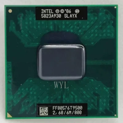 Intel Core 2 Duo T9500 2.6GHz Dual-Core SLAYX 6M 800MHz Laptop CPU Processor！！ - Image 1 of 2