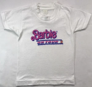 Camiseta Barbie On Tour Años 90 De Colección Niños Puntada Única Hecha en EE. UU. Jóvenes Niñas 2-4 - Imagen 1 de 13