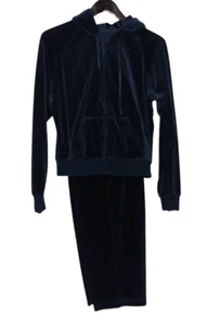 Vintage 90s Y2K New York Laundry Size PL Velour Velvet Sweat Track Jacket Pants - Picture 1 of 13