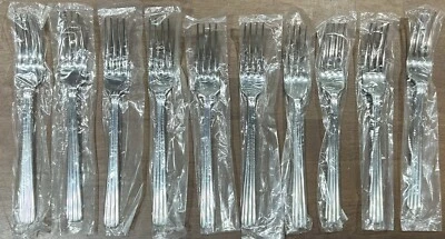  Britany Bon Chef Stainless Steel Flatware Gloss Dinner Forks NEW (SET OF 10) - Image 1 of 4