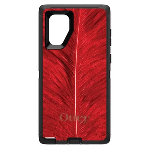 OtterBox Defender for Galaxy Note (Choose Model) Red Feather Texture - Picture 1 of 11