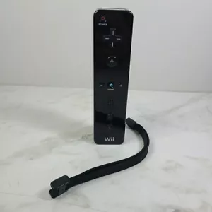 Controller Nintendo Wii Wiimote RVL-003 OEM nero mancante sul retro funzionante - Foto 1 di 7