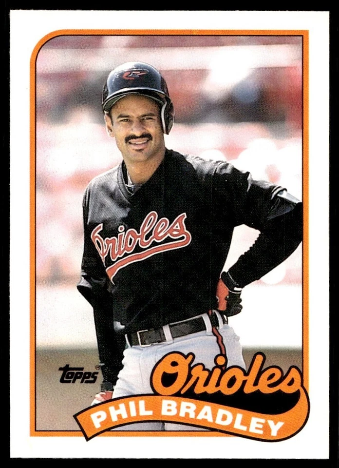 1989 Topps Traded Phil Bradley Baltimore Orioles #13T - Image 1 of 2
