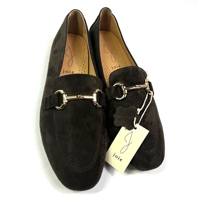 Mocasín de gamuza Joie Mules herrajes dorados zapatos cómodos sin cordones talla 7,5 elegantes informales Foto 1 de 4
