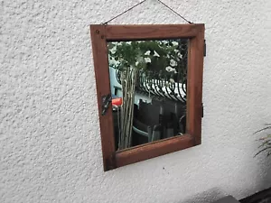 Altes Holzfenster ,als Spiegel ca. 50 cm breit und 57 cm hoch - Bild 1 von 9