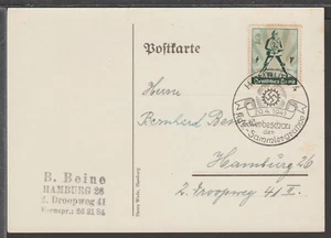 ✔️ GERMANY 3. Reich WWII SONDERSTEMPEL Special Postmark POSTCARD - Picture 1 of 1