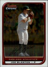 2008 Bowman Chrome Oakland Athletics Baseball Card #16 Joe Blanton