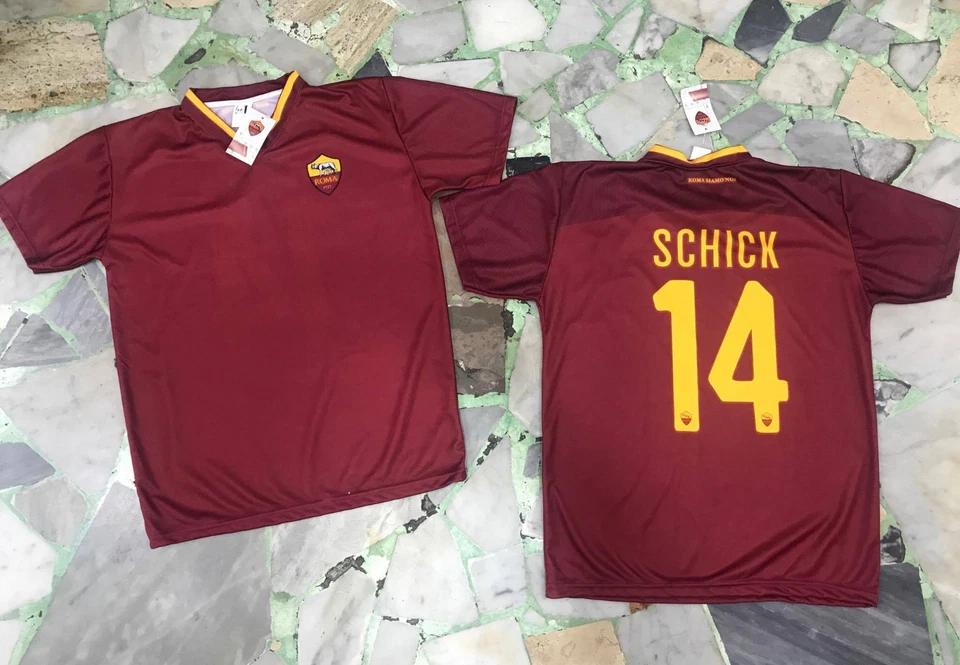 1 Camiseta Schick 14 As Roma Oficial 2017/18 Jersey Home Sótocosto - Imagen 1 de 1
