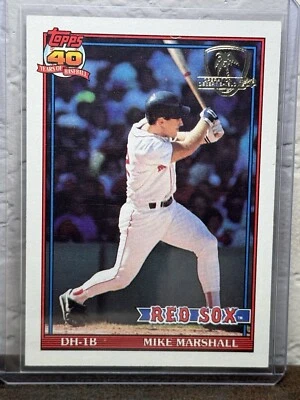 1991 Topps Operation Desert Shield #356 Mike Marshall Boston Red Sox casi nuevo 2 Foto 1 de 2
