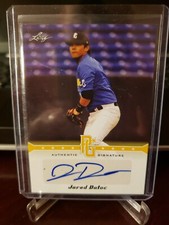 2013 Leaf Perfect Game Autographs Yellow #JD3 Jared Datoc #49/50