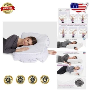 Ergonomic Side Sleeper Pillow for Shoulder Pain - Customizable Comfort Solution - Picture 1 of 11
