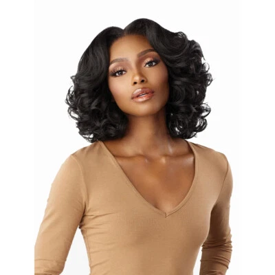 Sensationnel Curls Kinks&co Synthetic Lace Front Wig - 13x6 Kinky Body Wave 14" - Image 1 of 4