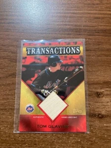 2003 Topps Traded & Rookies Transactions Bat Relics Tom Glavine #TT-TG - Picture 1 of 1