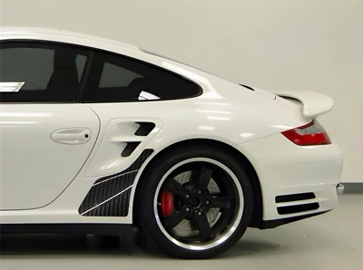 Custom Stone Guard Set Porsche 911 2008-2011 997 Turbo in Ultra-Gloss Carbon PPF - Image 1 of 4