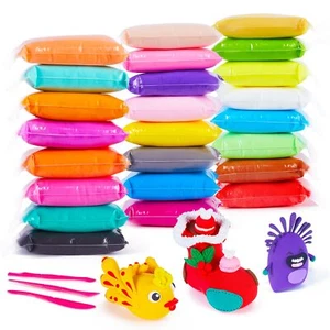 Air Dry Clay 24 Colors Modeling Clay Magic Clay With Sculpting Tools Nontoxic Se - Picture 1 of 7