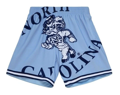 Mitchell & Ness Men's North Carolina Tar Heels UNC Blown Out Shorts NWT Medium Cover