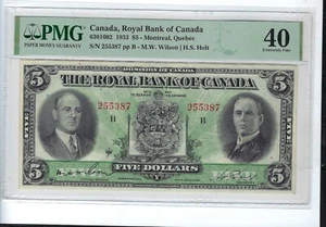 1933 The Royal Bank of Canada. 6301602 PMG 40 ExF - Picture 1 of 2