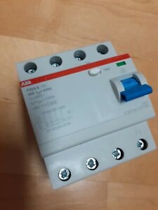 Abb fi-interruptor RCD error electricidad disyuntor fi f204a-40/0,03 40a 30ma 4 polos 