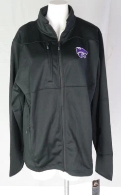 NCAA Kansas State Wildcats Men's Brushed Poly Jacket Black Size LargeTF - Image 1 of 4