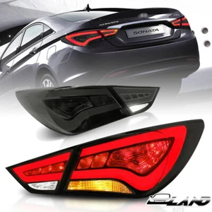 Left & Right Side LED Tail Lights For Hyundai Sonata 2011-14 Rear Lamps Assembly - Picture 1 of 11