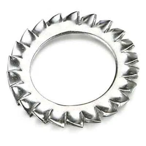 SHAKEPROOF LOCK WASHERS EXTERNAL TOOTHED SERRATED TOOTH A2 STAINLESS STEEL - Picture 1 of 1