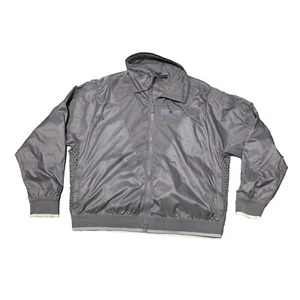 VESTE COUPE-VENT ADIDAS X Stella McCartney gris barricade taille L fermeture éclair complète 250 $ - Photo 1/12