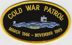Cold War Patrol Patch - March 1946 - November 1989 - BC Patch - Cat No. C6307 - Imagen 1 de 1