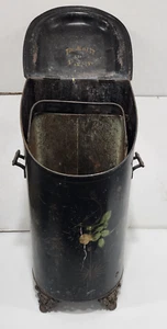 Antike Kohle Schiffchen Schatulle Eimer The Jewett Vase Deko Fuß - Bild 1 von 9