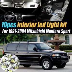 10Pc Car Interior LED White Light Bulb Kit for 1997-04 Mitsubishi Montero Sport - Bild 1 von 8