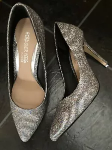 Scarpe da festa Dune Head over heels 'Alice' donna 5 argento glitter tacco 4" - Foto 1 di 10