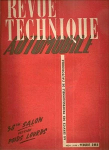 REVUE TECHNIQUE AUTOMOBILE 43 RTA 1949 SALON POIDS LOURDS + ETUDE PEUGEOT DMA - Imagen 1 de 3