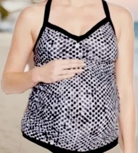 New Maternity Tankini Top by Ingrid & Isabel Women's Swimsuit Swim Sz Small S Sm - Picture 1 of 6