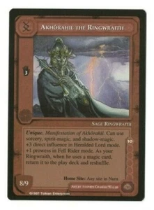 Middle-Earth CCG MECCG Akhorahil the Ringwraith The Lidless Eye LE Fixed Card NM - Picture 1 of 2