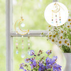 Handmade Glass Suncatcher - Moon & Sun Catcher with for Windows (White)