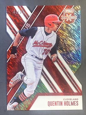 2017 Panini Elite Extra Edition #64 Quentin Holmes Status Red Die-Cut SP /99 - Image 1 of 3