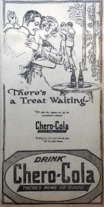 1919 Alabama Newspaper Page - Chero-Cola Ad - There's a Treat Waiting - Picture 1 of 2