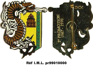 VINCENT, MDC, 5° Promo EETAT, ENTSOA, 1967 - 1970, émail, J.M.M. (0492) - Imagen 1 de 1
