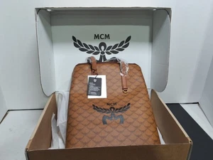 MCM Medium Himmel Drawstring Lauretos Rucksack - Cognac - Bild 1 von 13
