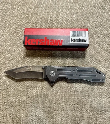 Cuchillo Plegable Kershaw Lifter Framelock 3.25" 3Cr13 Hoja de Acero Mango Inoxidable Foto 1 de 2