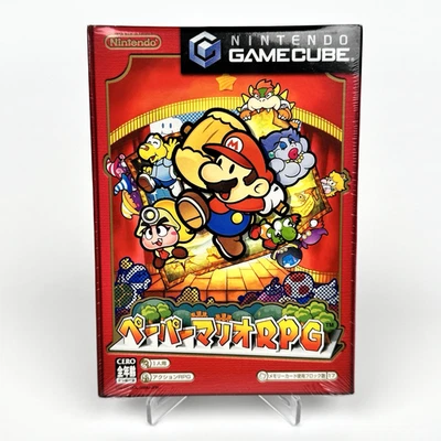 Paper Mario RPG Display Retail Box Nintendo GameCube Japan New Sealed - Image 1 of 4