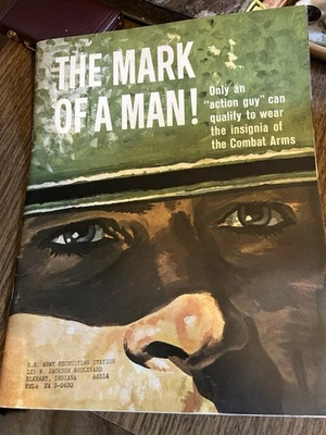 1964 Ejército de Estados Unidos La marca de un hombre folleto de reclutamiento rango/descripción del trabajo 31 páginas Foto 1 de 4