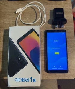 Alcatel 1B (2022) Black LOCKED 32gb Android 11 Smart Phone - Imagen 1 de 4