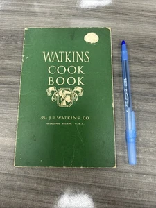 1930 Depression Era J.R. Watkins Co. Vintage Cook Book Stapled Binding - Foto 1 di 16