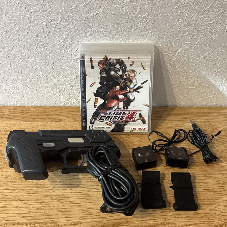PS3 Time Crisis 4 + Guncon 3 Set Sony Playstation 3 PS3 Shooter Game Namco - Image 1 of 4