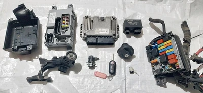 kit blocchetto centralina fiat doblo cargo serie 3 263 2010 2015 1.6 mtj body ec - Immagine 1 di 4