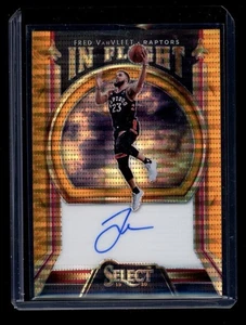 2019-20 Panini Select In Flight Fred Vanvleet On Card On Card Auto Orange /35 - Picture 1 of 2