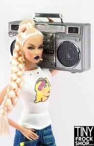 Mini Boombox 12" Fashion Doll Bluetooth scala 1:6 - funziona davvero! - Foto 1 di 11