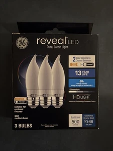 GE Reveal dekorative HD-Leuchte 60 W (3er Pack Glühbirnen) - Bild 1 von 3